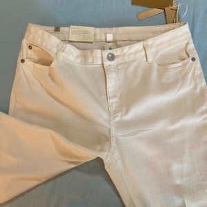 Lauren Conrad women's size 14 white flared pants